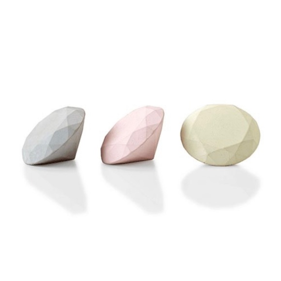 Kate Spade Giant Gem Faceted Diamond Inspired Eraser Gift Set of 3 | NEW IN BOX - Picture 4 of 17